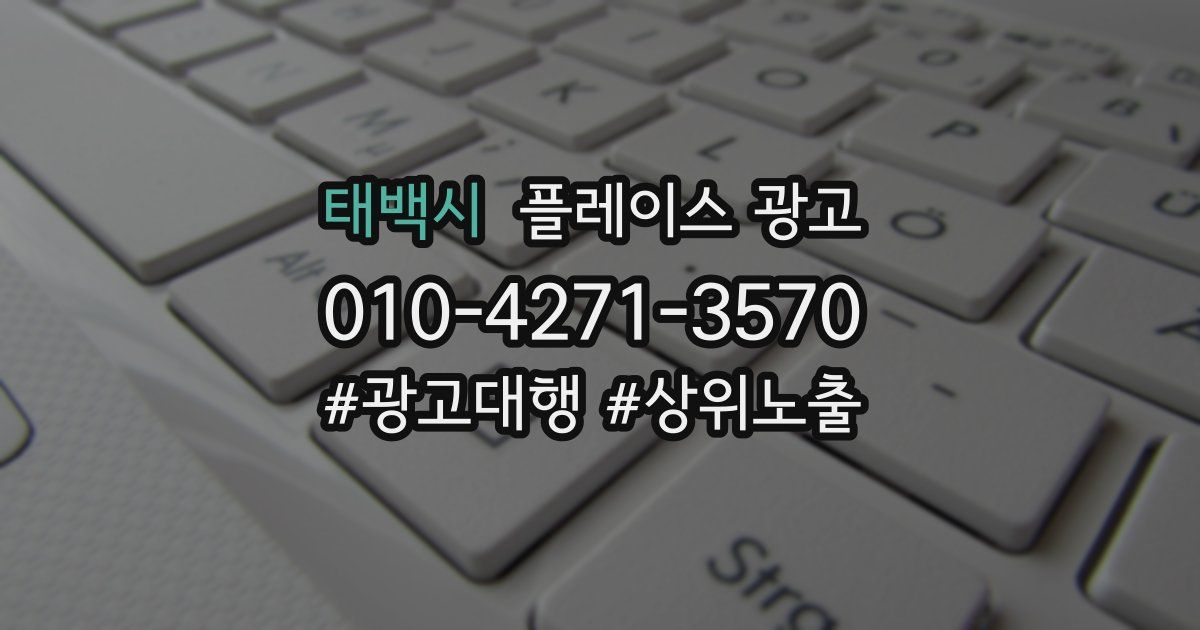 태백시 플레이스 광고
