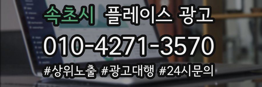 속초시 플레이스 광고