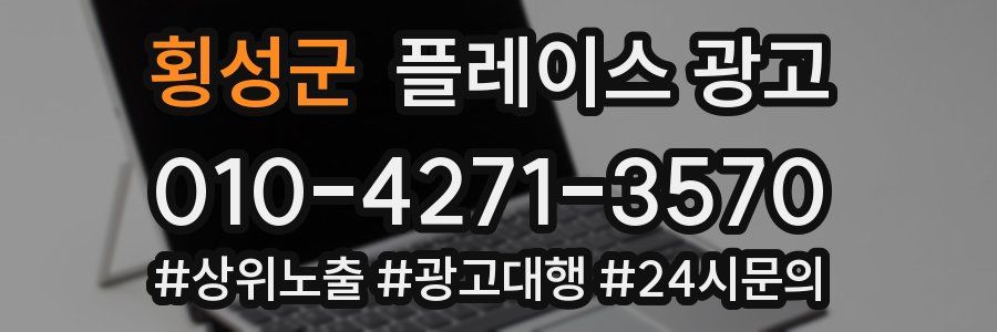 횡성군 플레이스 광고