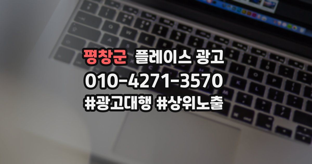 평창군 플레이스 광고