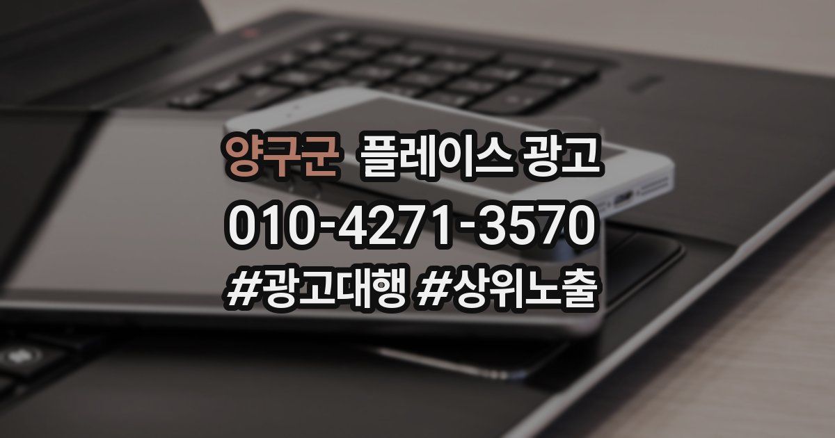 양구군 플레이스 광고