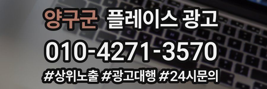 양구군 플레이스 광고