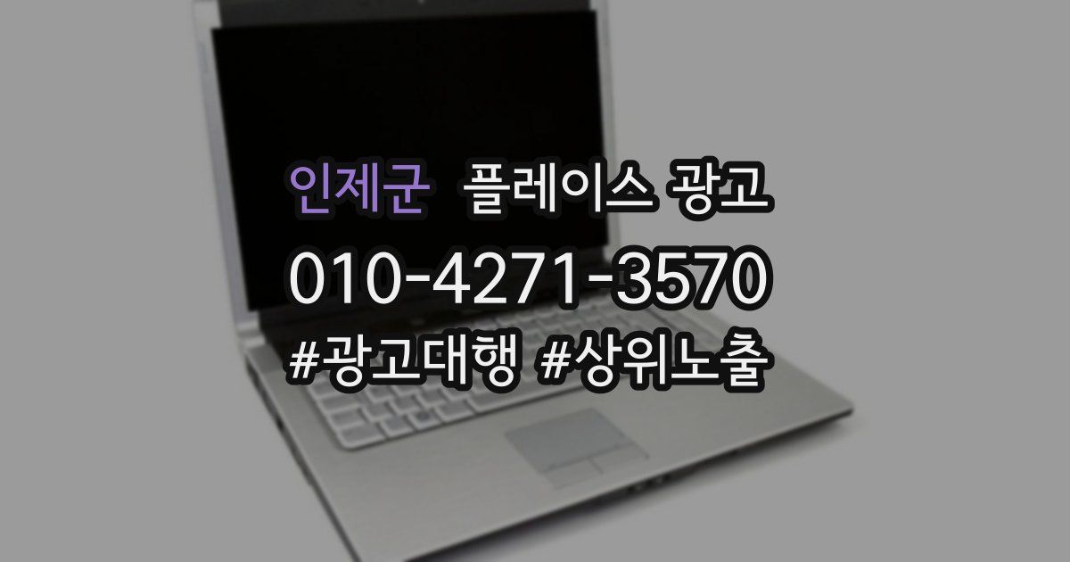 인제군 플레이스 광고