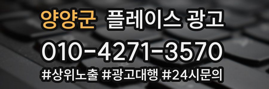 양양군 플레이스 광고