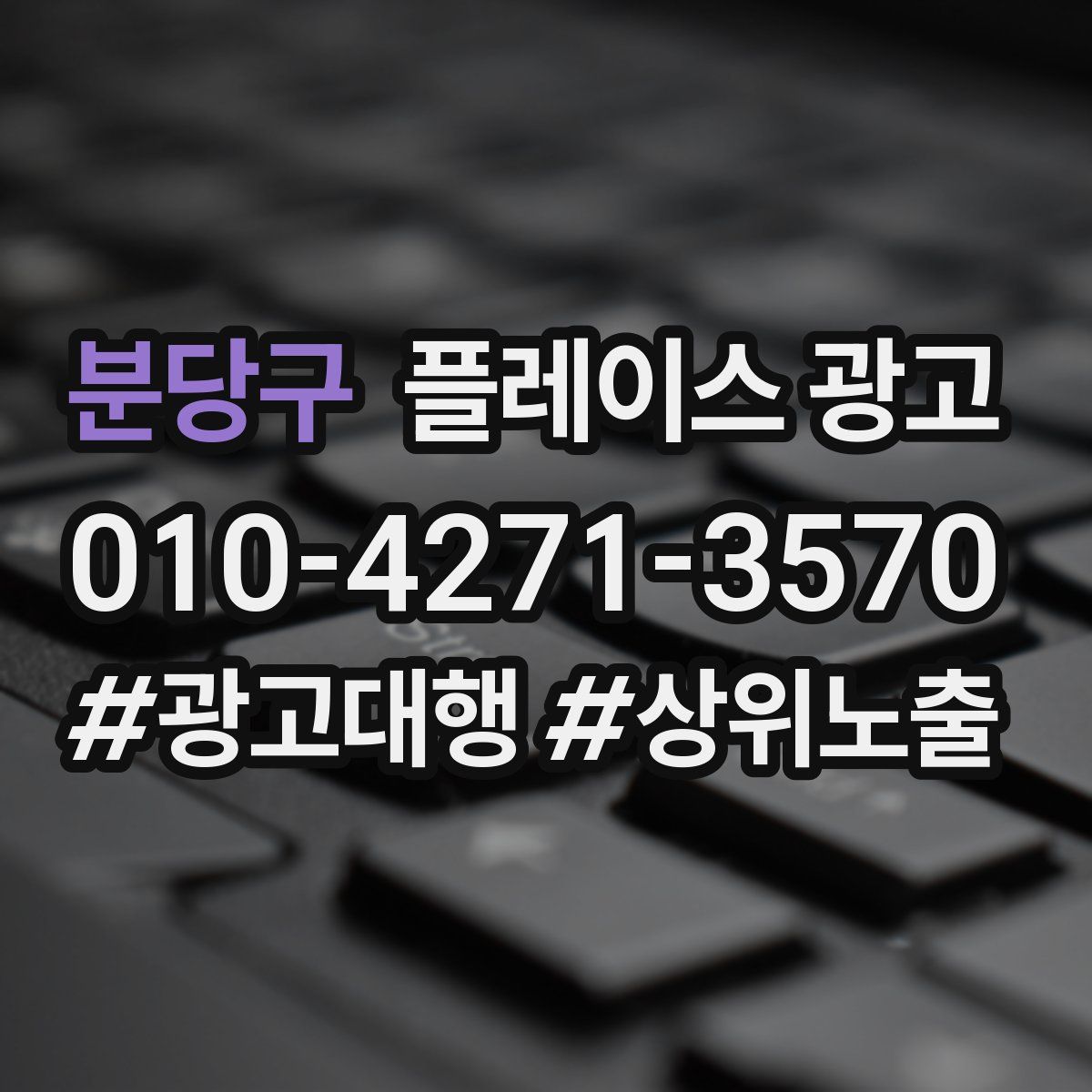 분당구 플레이스 광고