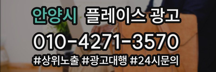 안양시 플레이스 광고