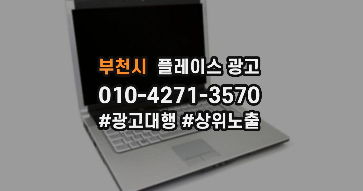 부천시 플레이스 광고