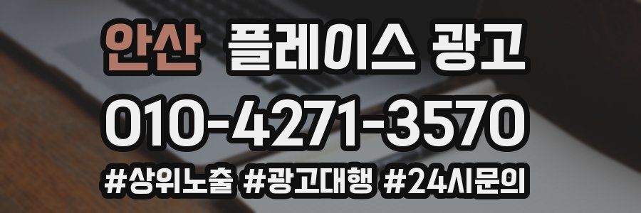 안산 플레이스 광고