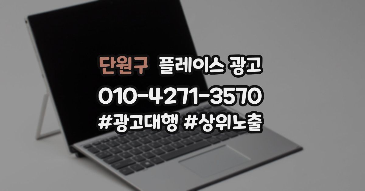단원구 플레이스 광고