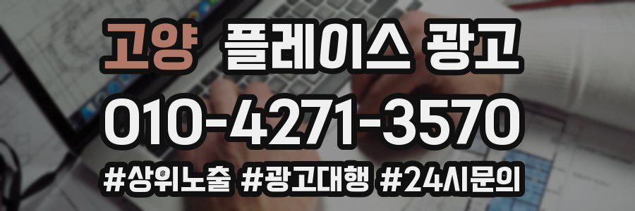 고양 플레이스 광고