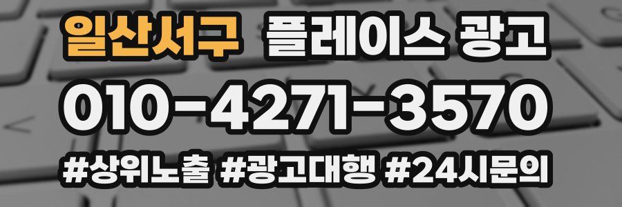 일산서구 플레이스 광고