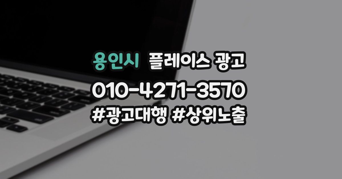 용인시 플레이스 광고