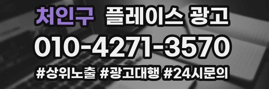 처인구 플레이스 광고