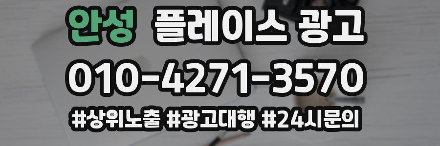 안성 플레이스 광고