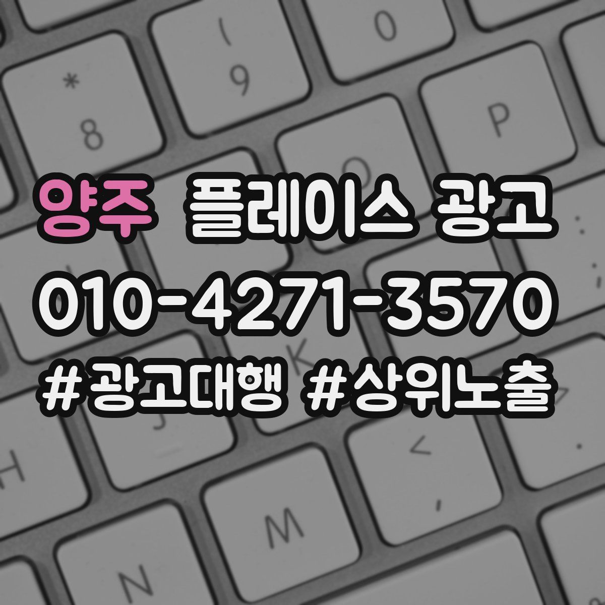 양주 플레이스 광고