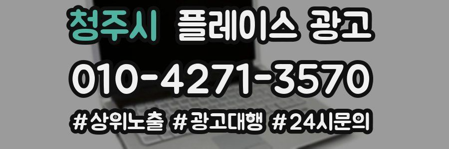 청주시 플레이스 광고