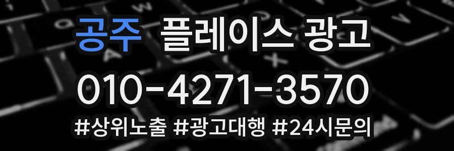 공주 플레이스 광고