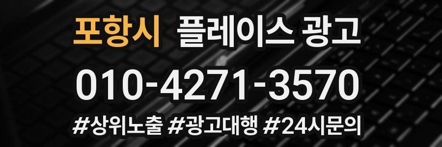 포항시 플레이스 광고