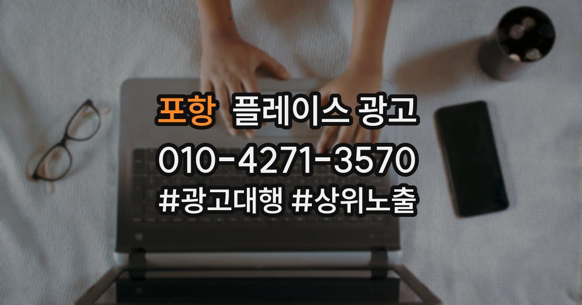 포항 플레이스 광고
