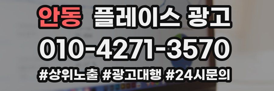 안동 플레이스 광고