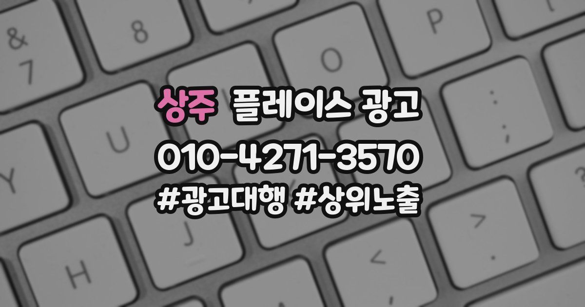 상주 플레이스 광고