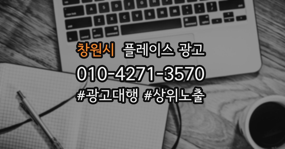 창원시 플레이스 광고