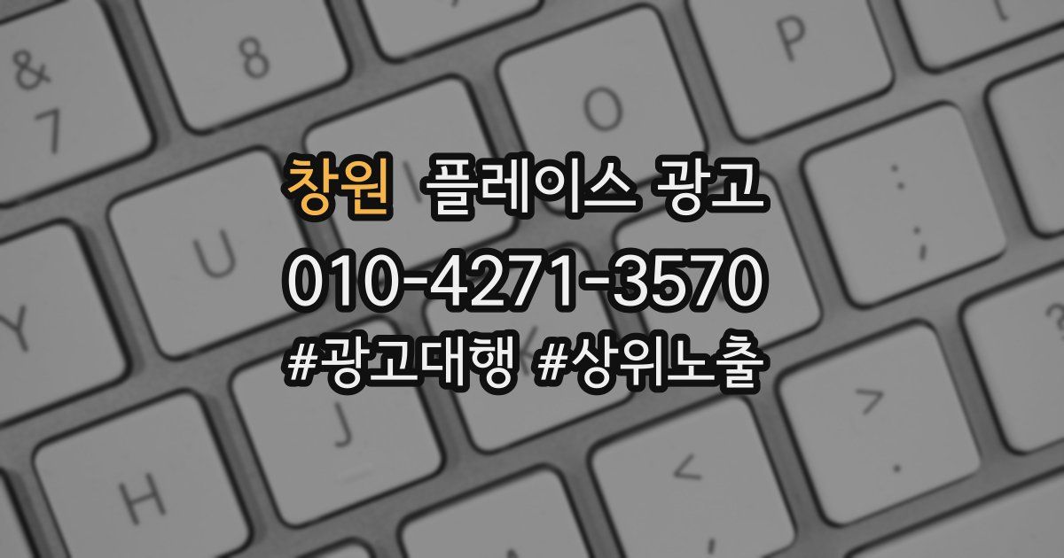 창원 플레이스 광고