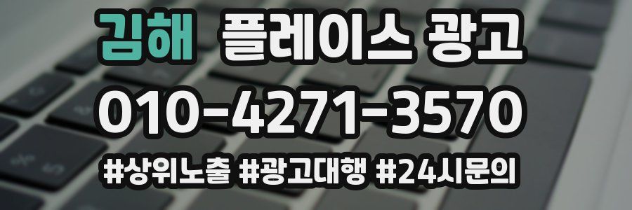 김해 플레이스 광고