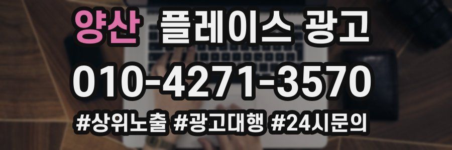 양산 플레이스 광고