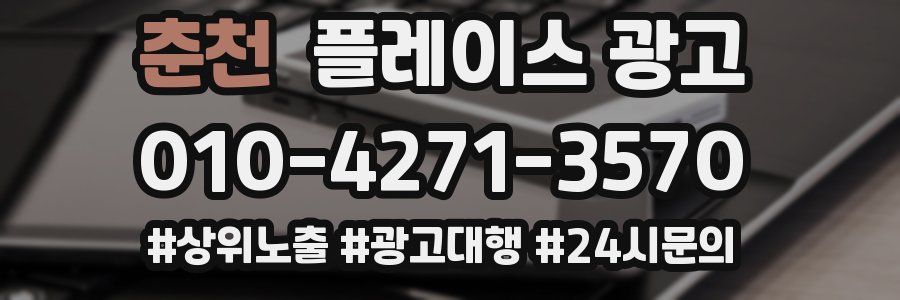 춘천 플레이스 광고