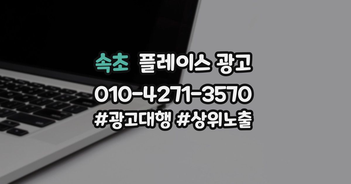 속초 플레이스 광고