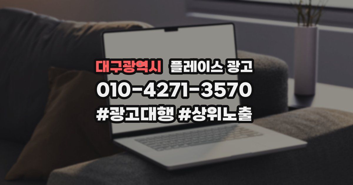 대구광역시 플레이스 광고