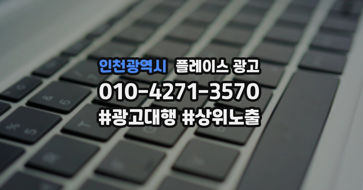 인천광역시 플레이스 광고