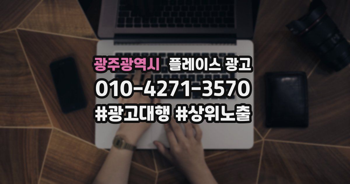 광주광역시 플레이스 광고