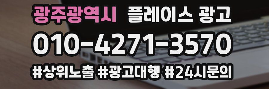 광주광역시 플레이스 광고