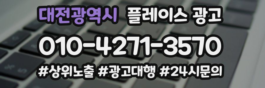 대전광역시 플레이스 광고