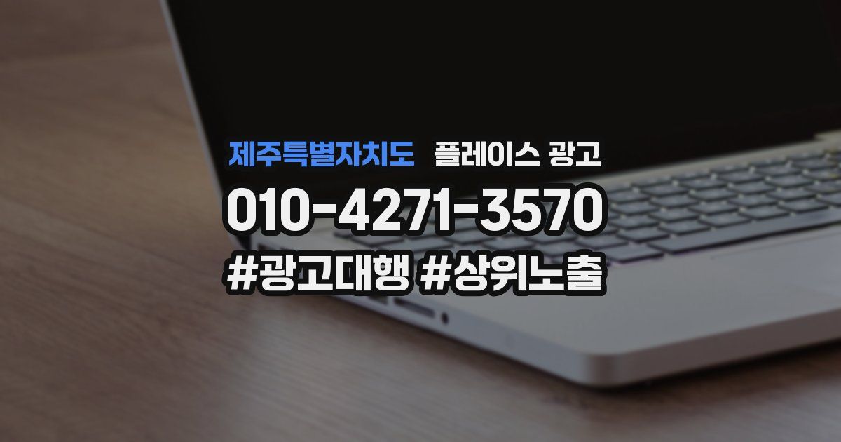 제주특별자치도 플레이스 광고