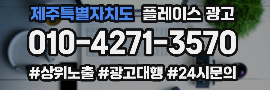 제주특별자치도 플레이스 광고