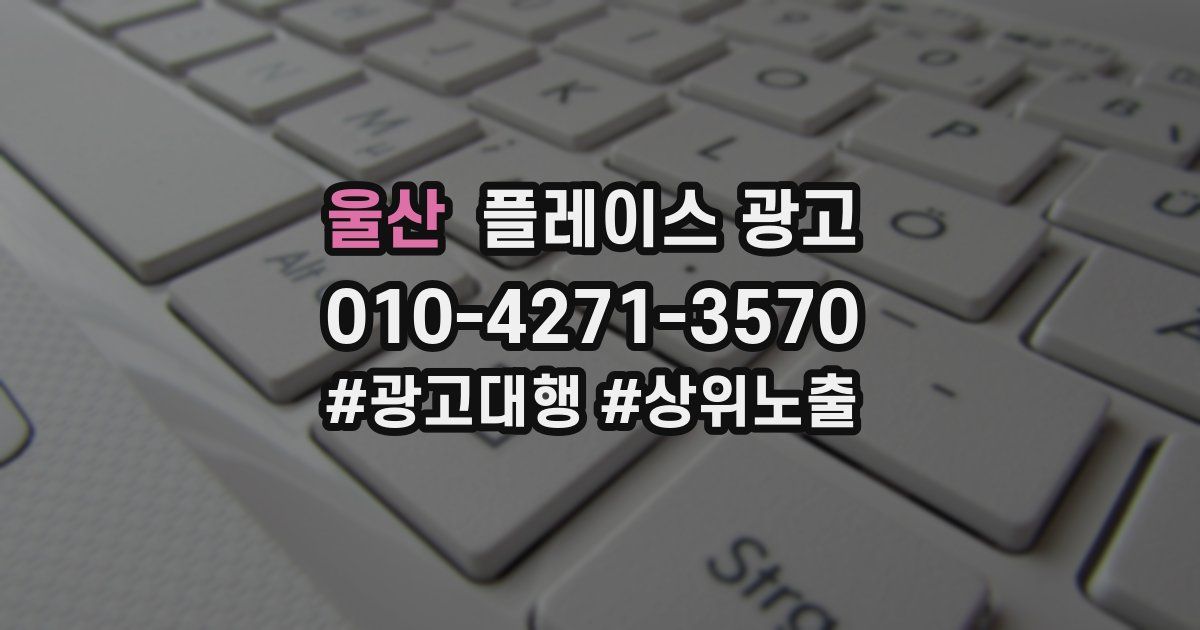울산 플레이스 광고