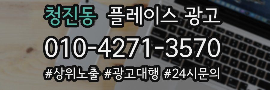 청진동 플레이스 광고