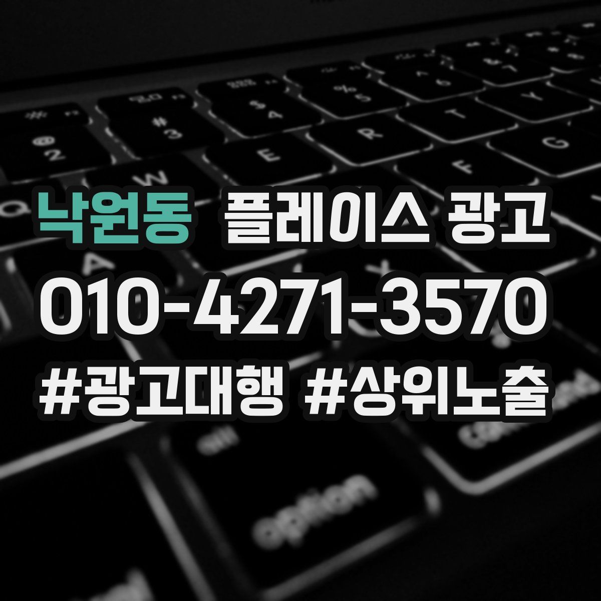 낙원동 플레이스 광고