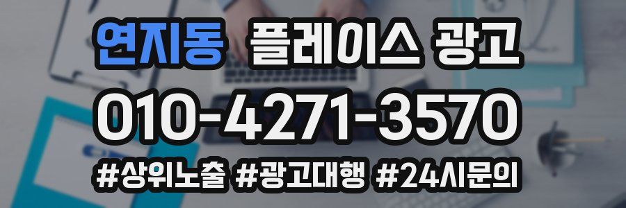 연지동 플레이스 광고
