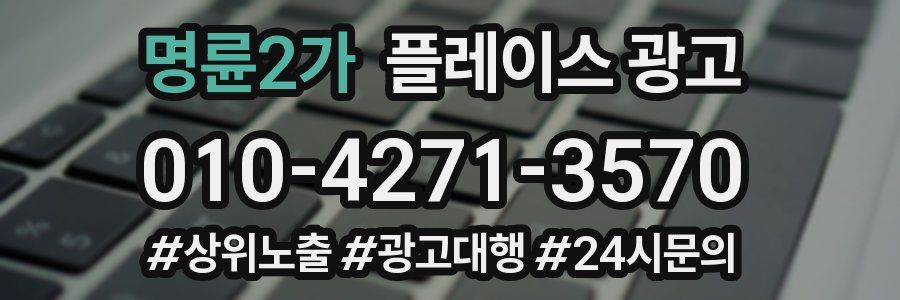 명륜2가 플레이스 광고