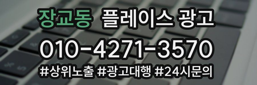 장교동 플레이스 광고