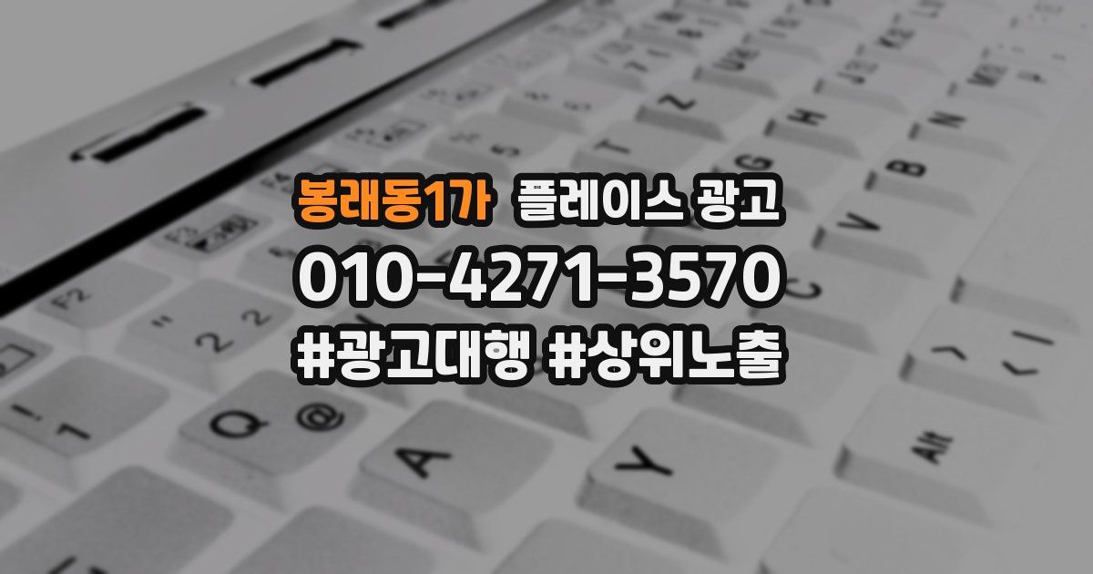 봉래동1가 플레이스 광고