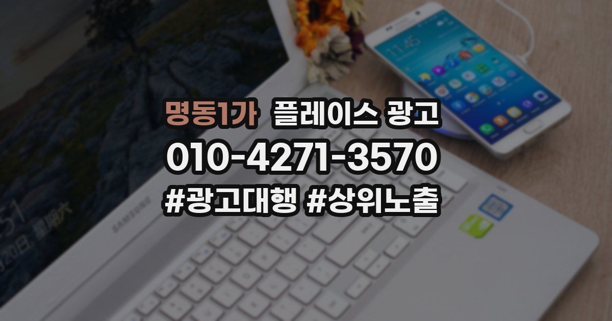 명동1가 플레이스 광고