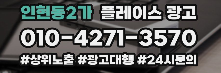 인현동2가 플레이스 광고