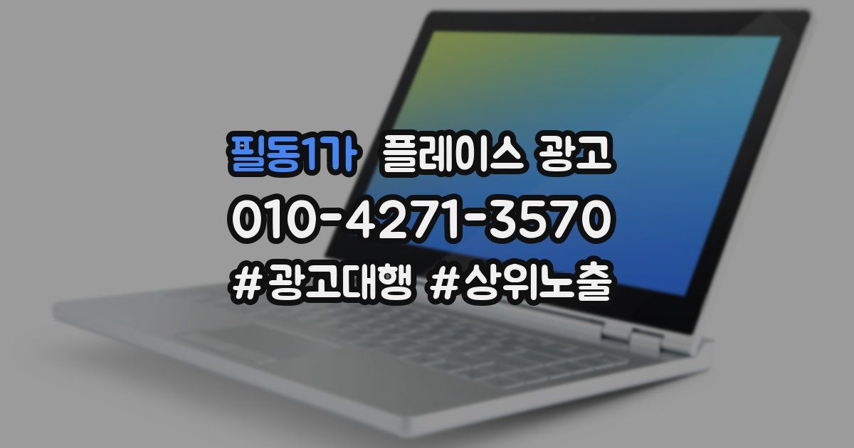 필동1가 플레이스 광고