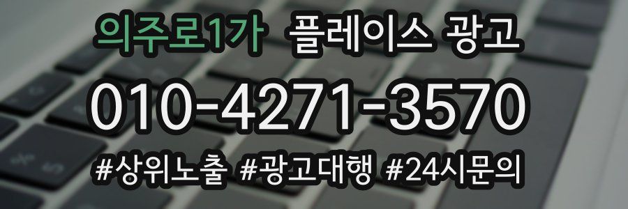 의주로1가 플레이스 광고