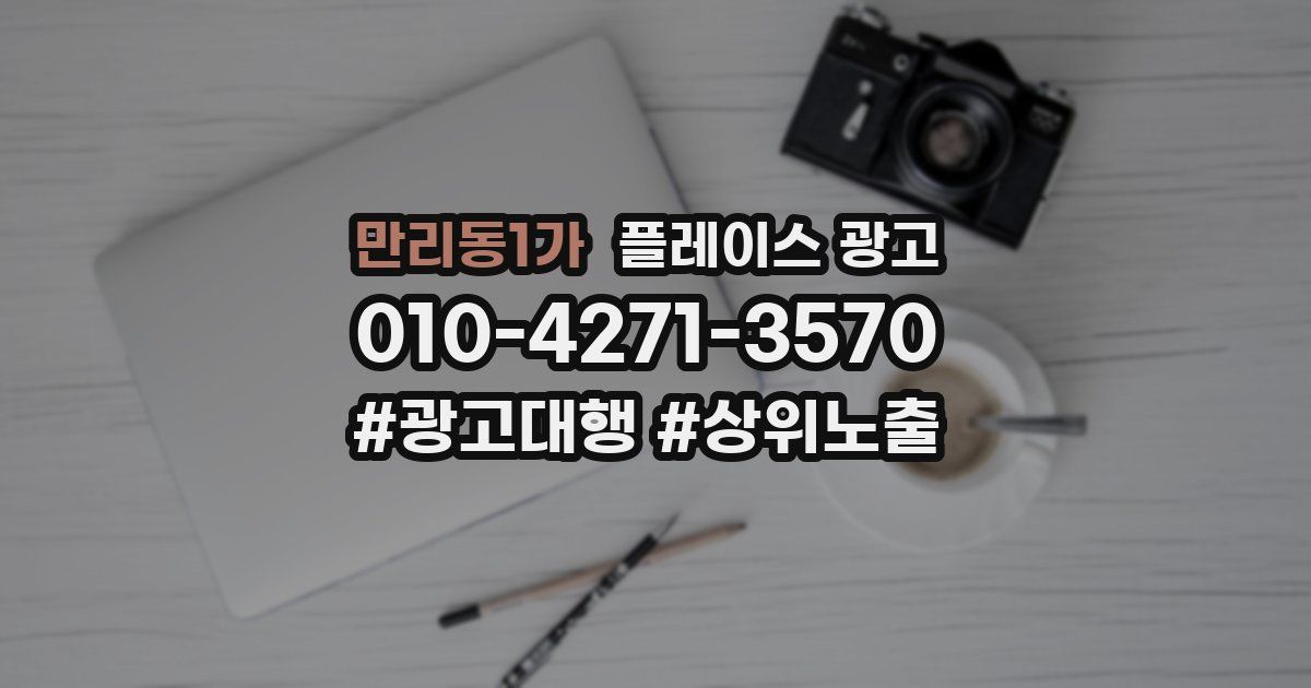 만리동1가 플레이스 광고